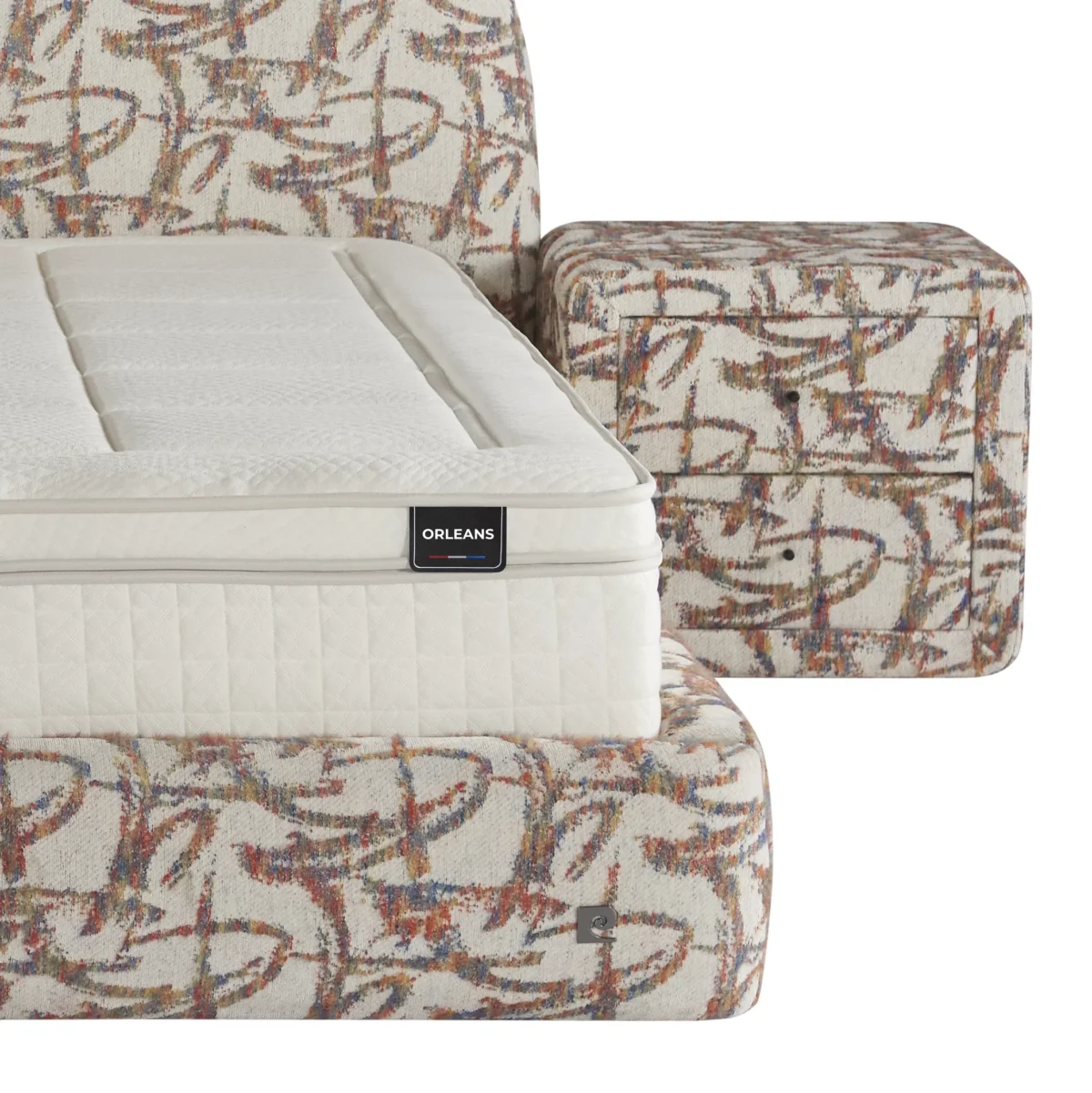 LUNE Pattern Bed 140x200 - With Mattress - Image 9