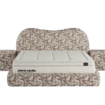 LUNE Pattern Bed 200x200 - With Mattress